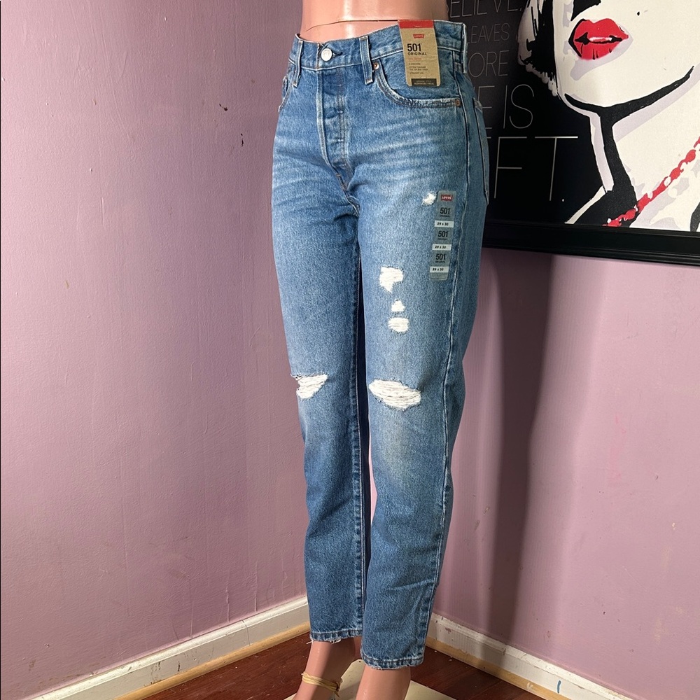 Levi's Women's Straight Leg Blue Jeans  W29 L30